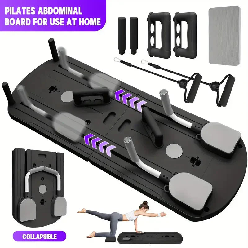 8-in-1 Multi-Functional ABS Yoga Board Portable Folding Pilates Trainer