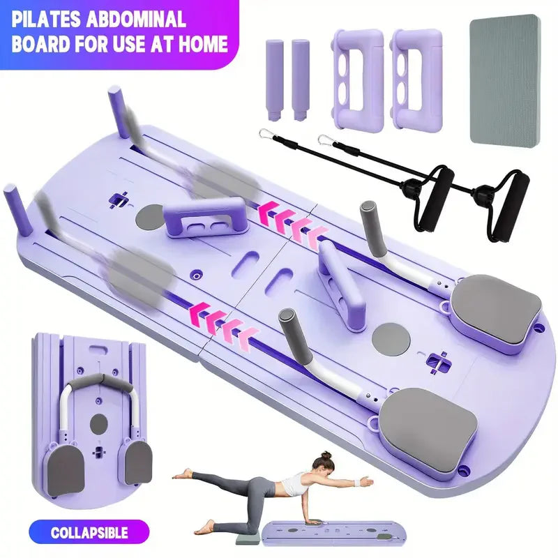 8-in-1 Multi-Functional ABS Yoga Board Portable Folding Pilates Trainer