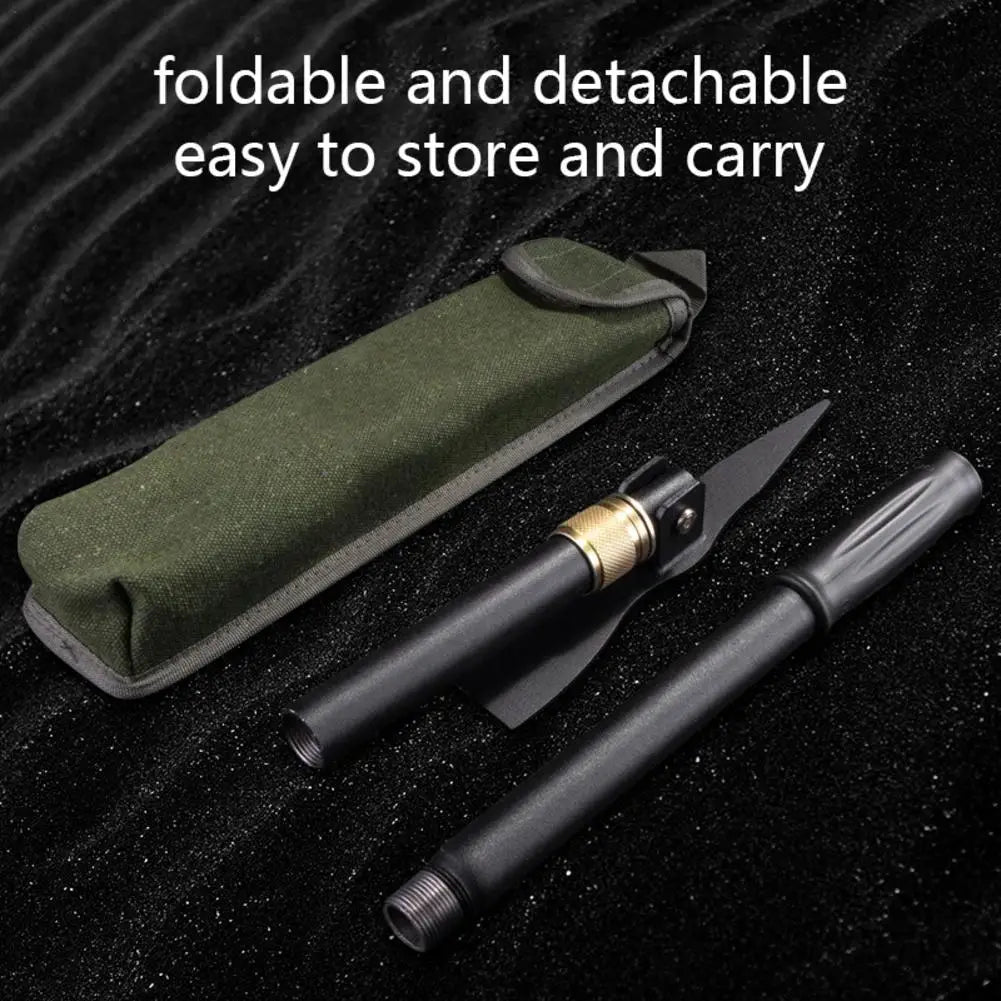 Folding Camping Shovel With Pickaxe For Outdoor Survival