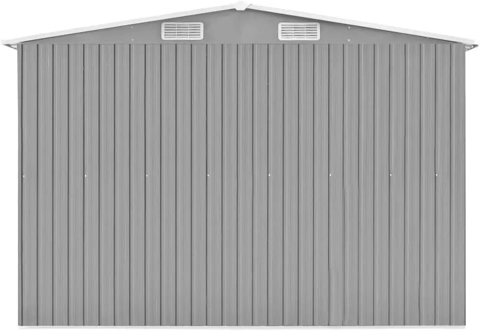 XMSJ Outdoor Storage Shed With Dual Sliding Doors And Vent Windows
