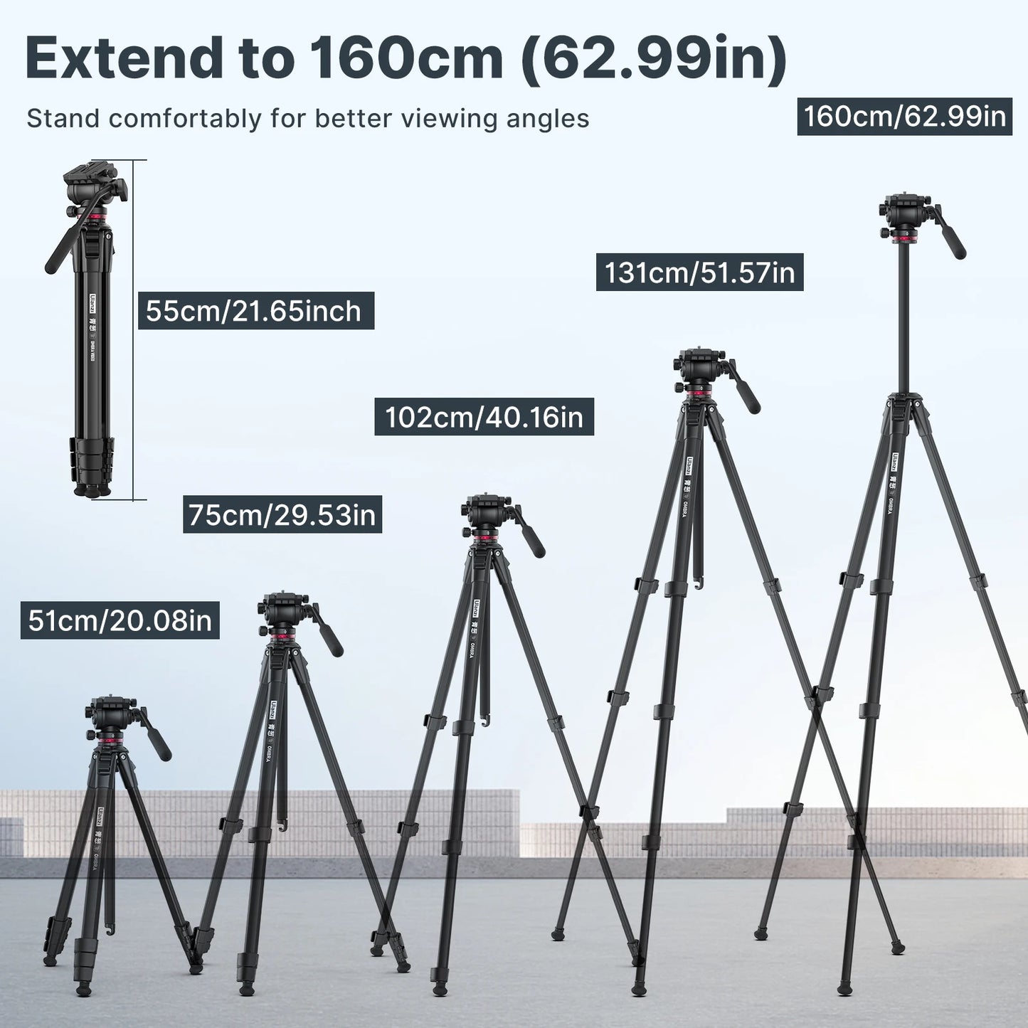Ulanzi OMBRA Travel Tripod With 360 Pan Arca Swiss