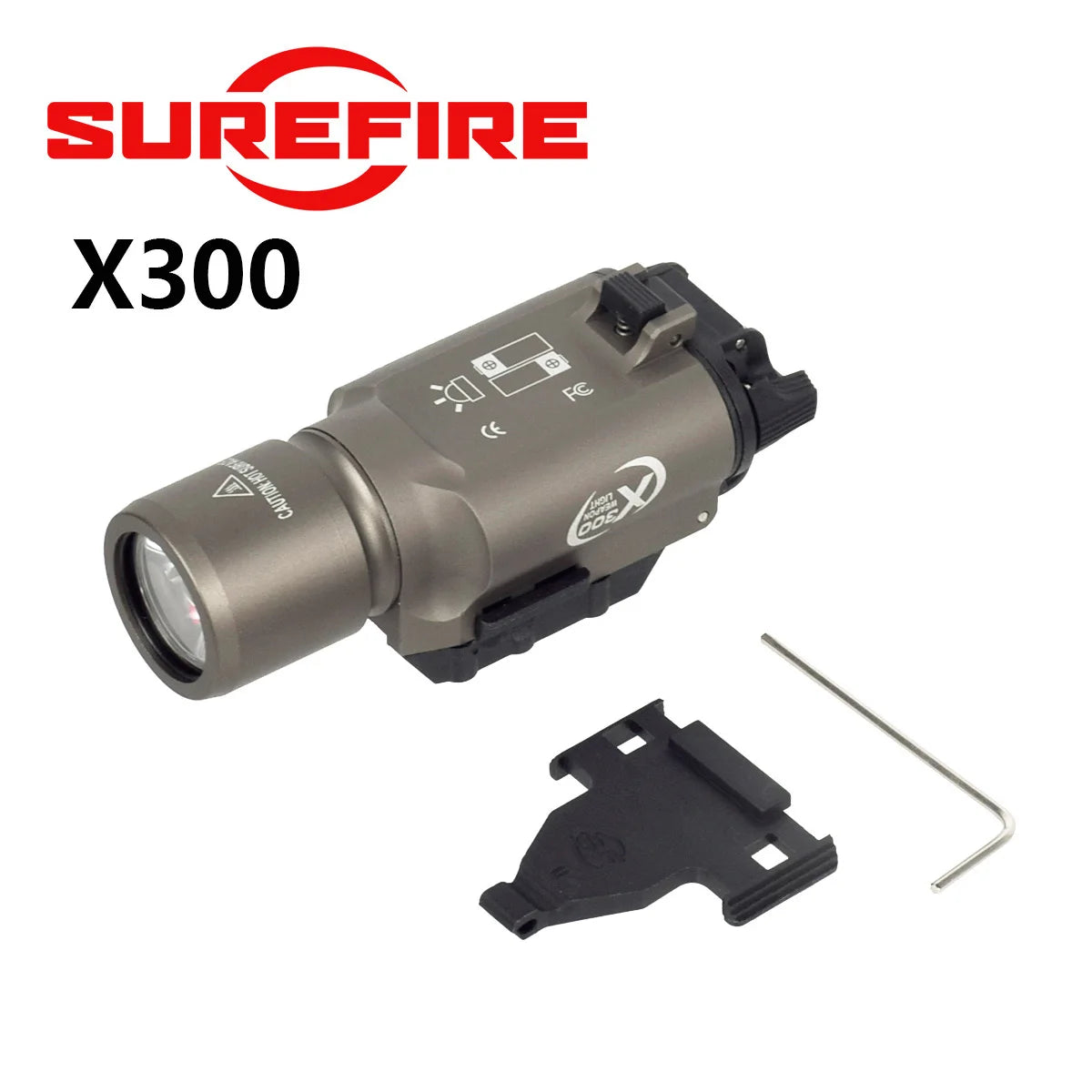 LAMBUL SureFire X300 X300U Ultra Weapon Flashlight For 20mm Rail