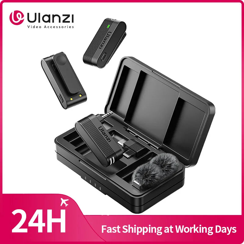 Ulanzi A100 Wireless Lavalier Microphone For iPhone Pro