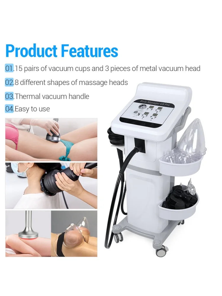 G8 Pro Vibration Vacuum Massager With Cups For Cellulite Removal