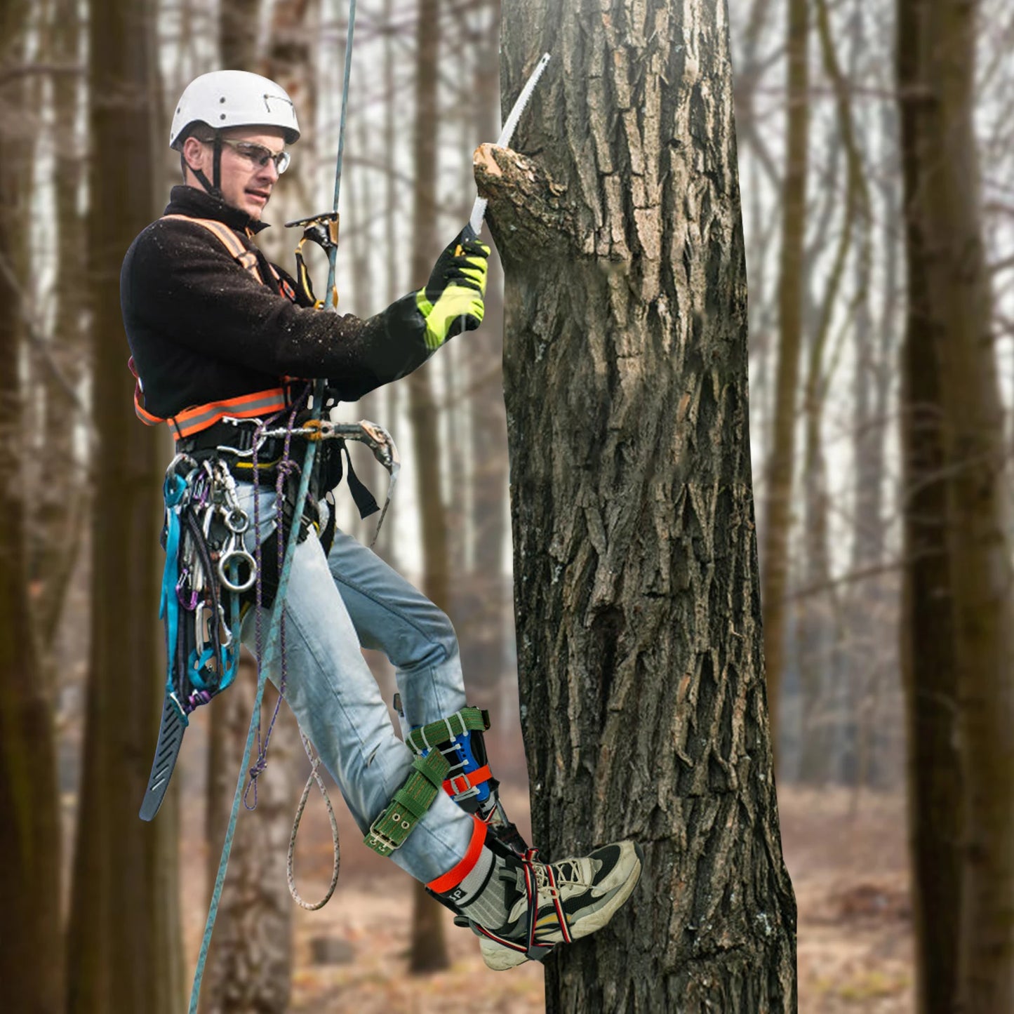 Tree Climbing Tools Kit With Safety Belt And Rope