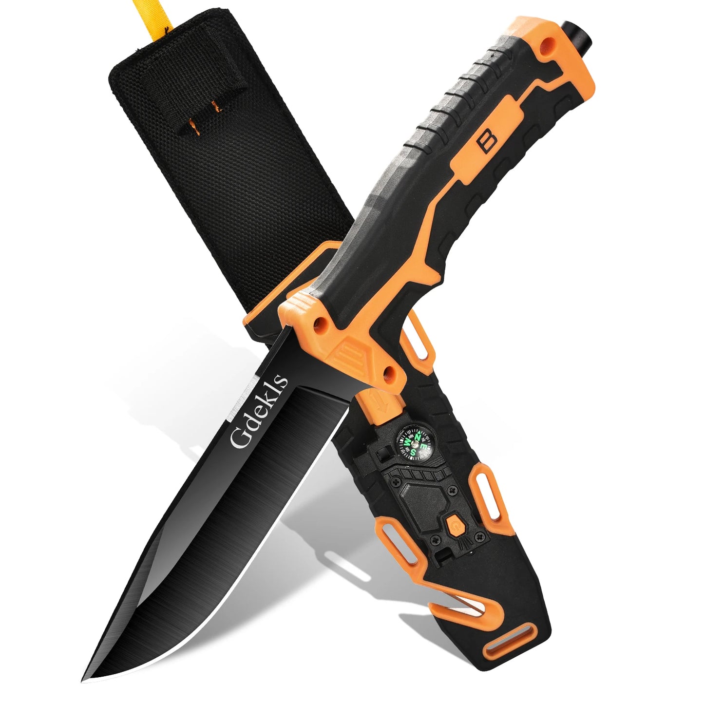 Gdekls Tactical Fixed Blade Knife For Camping And Survival