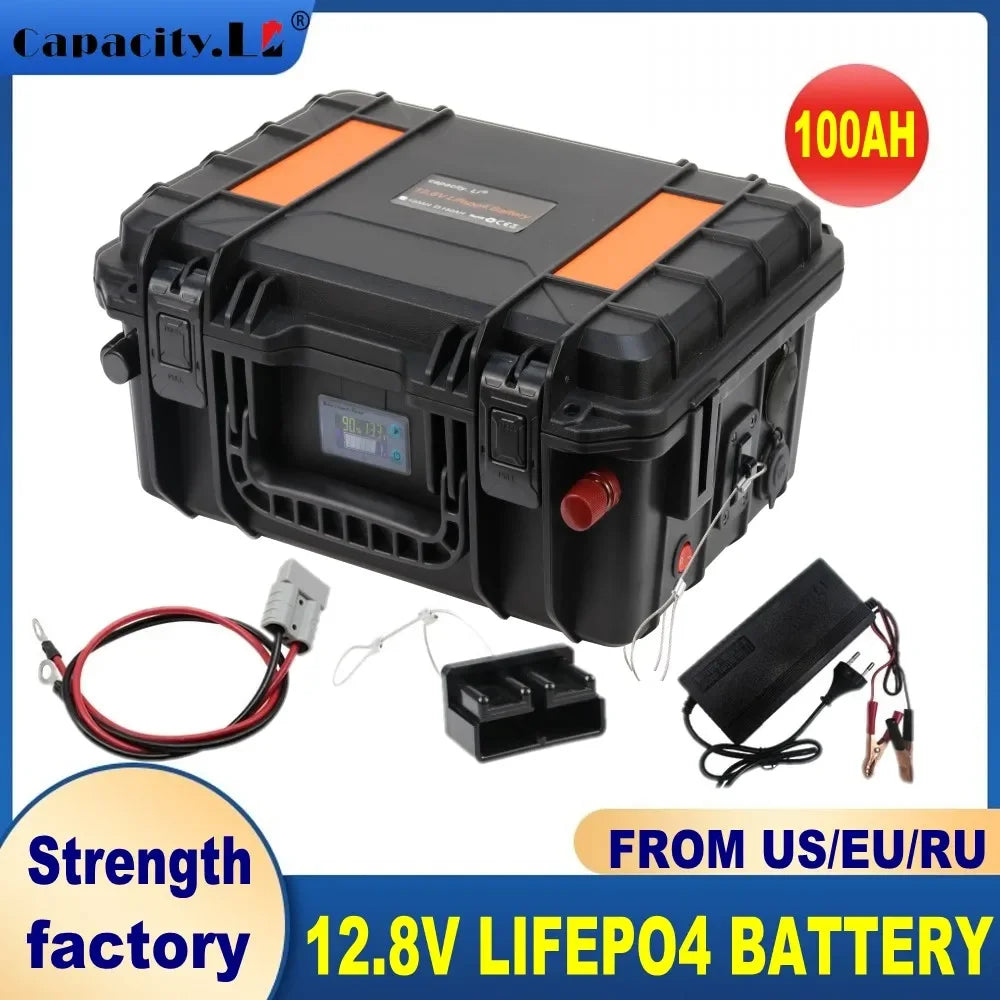 Capacity 12V LiFePO4 Battery 100Ah FS100
