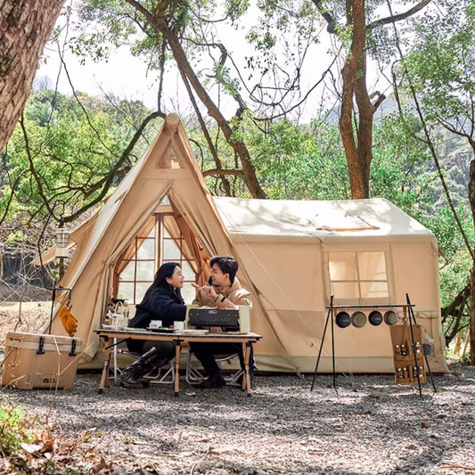 SENLEETO Inflatable Tent Cabin Quick Setup for Camping