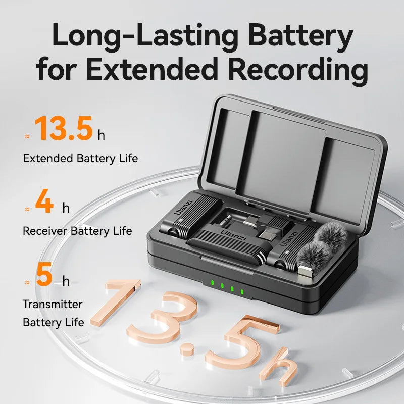 Ulanzi A100 Wireless Lavalier Microphone For iPhone Pro