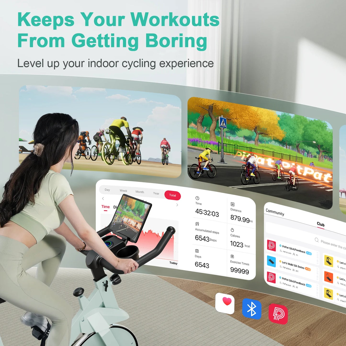 Superun 32Level Magnetic Resistance Exercise Bike For Home Gym