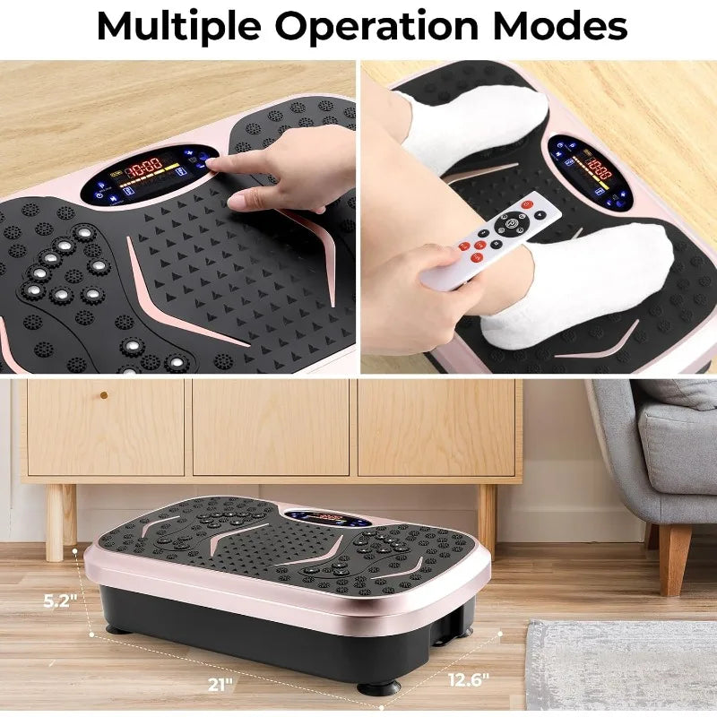YTYIN 3D Vibration Plate Exercise Machine for Weight Loss and Lymphatic Drainage