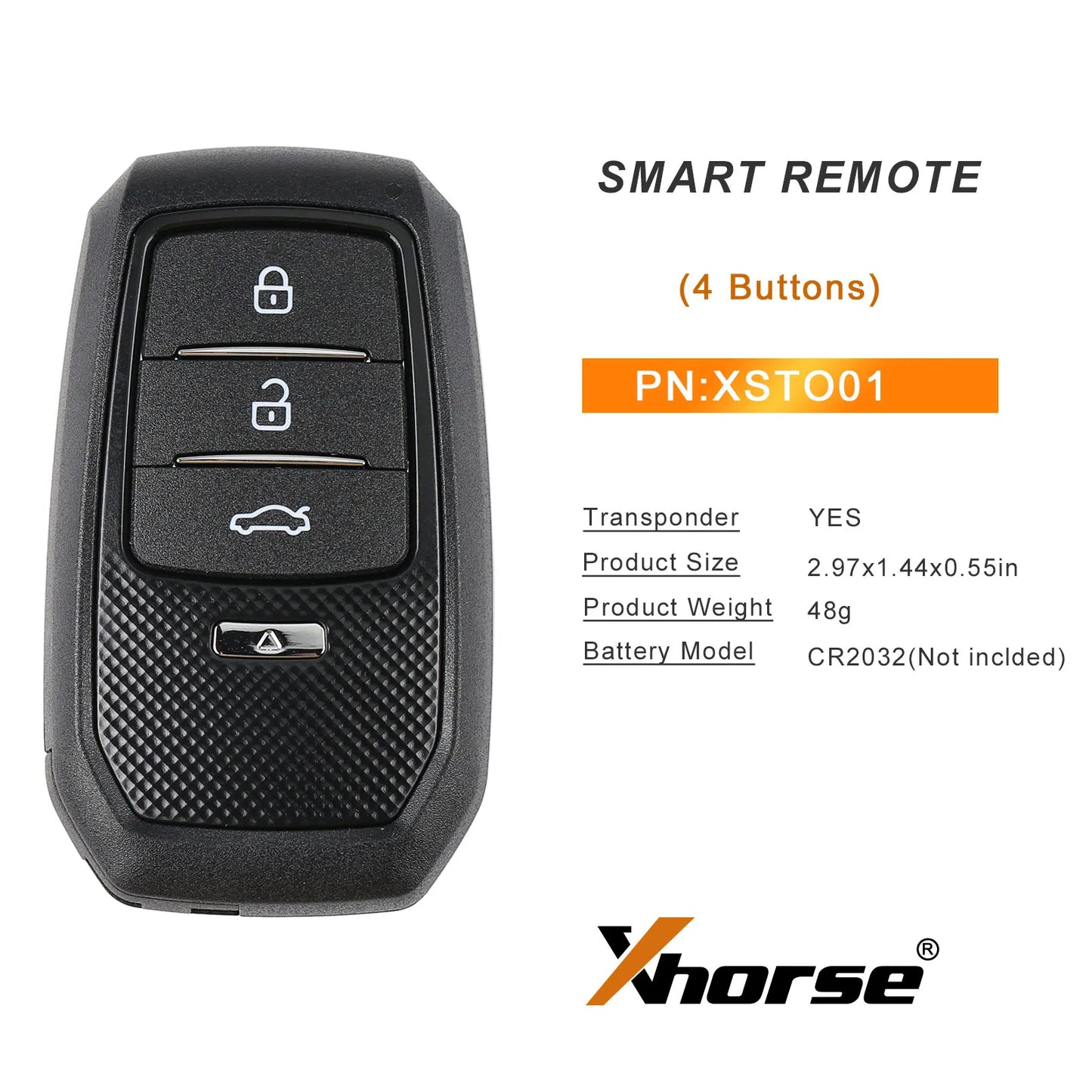 Xhorse XSTO01EN TOY.T Toyota XM38 Smart Key With Shell 5pcs