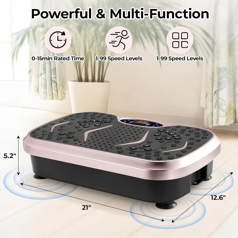 YTYIN 3D Vibration Plate Exercise Machine for Weight Loss and Lymphatic Drainage
