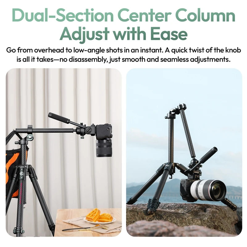 Ulanzi JJ06 GlideGo Video Tripod With 360 Panoramic Ball Head