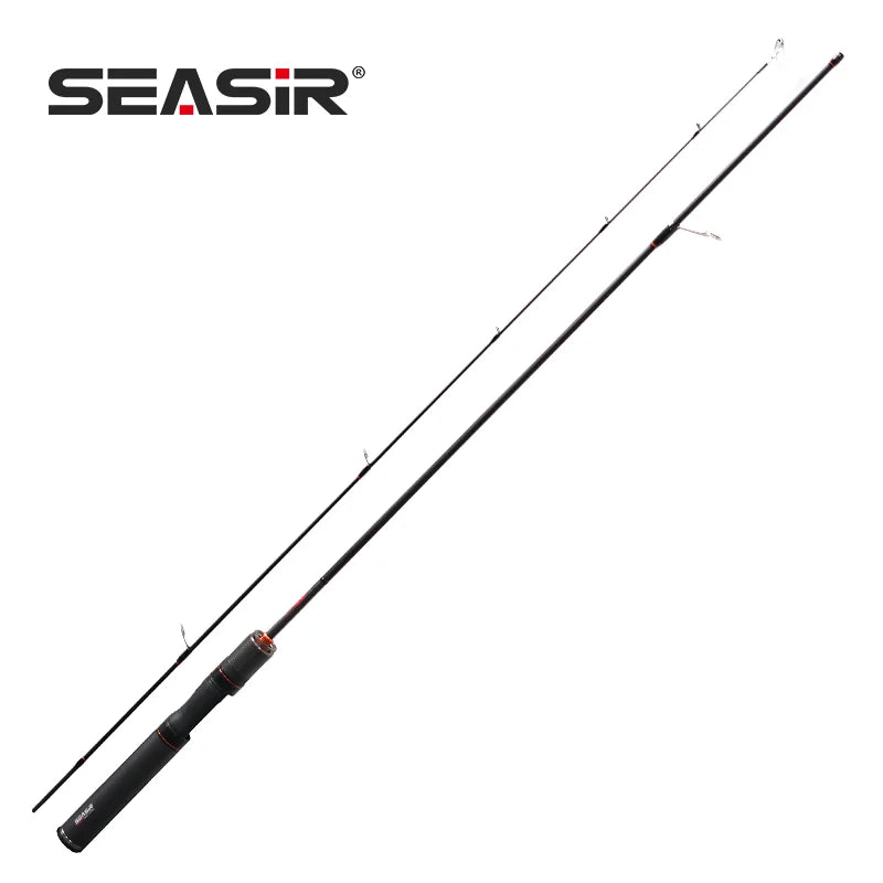 SEASIR Black Arrow Spining Baitcasting Fishing Rod 4.92FT LureWeight 0.8-10gUL Carbon Fiber FUJI O Guide Rings BFS Two Sections