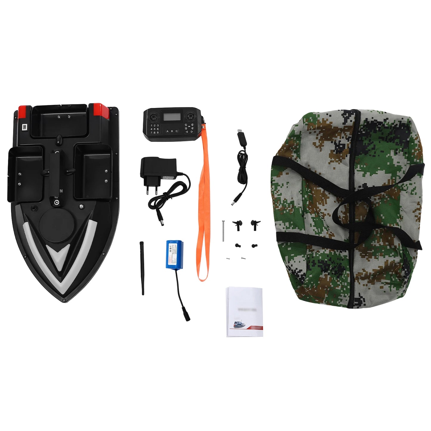 RC Fishing Bait Boat With Depth Sounder GPS Auto Return