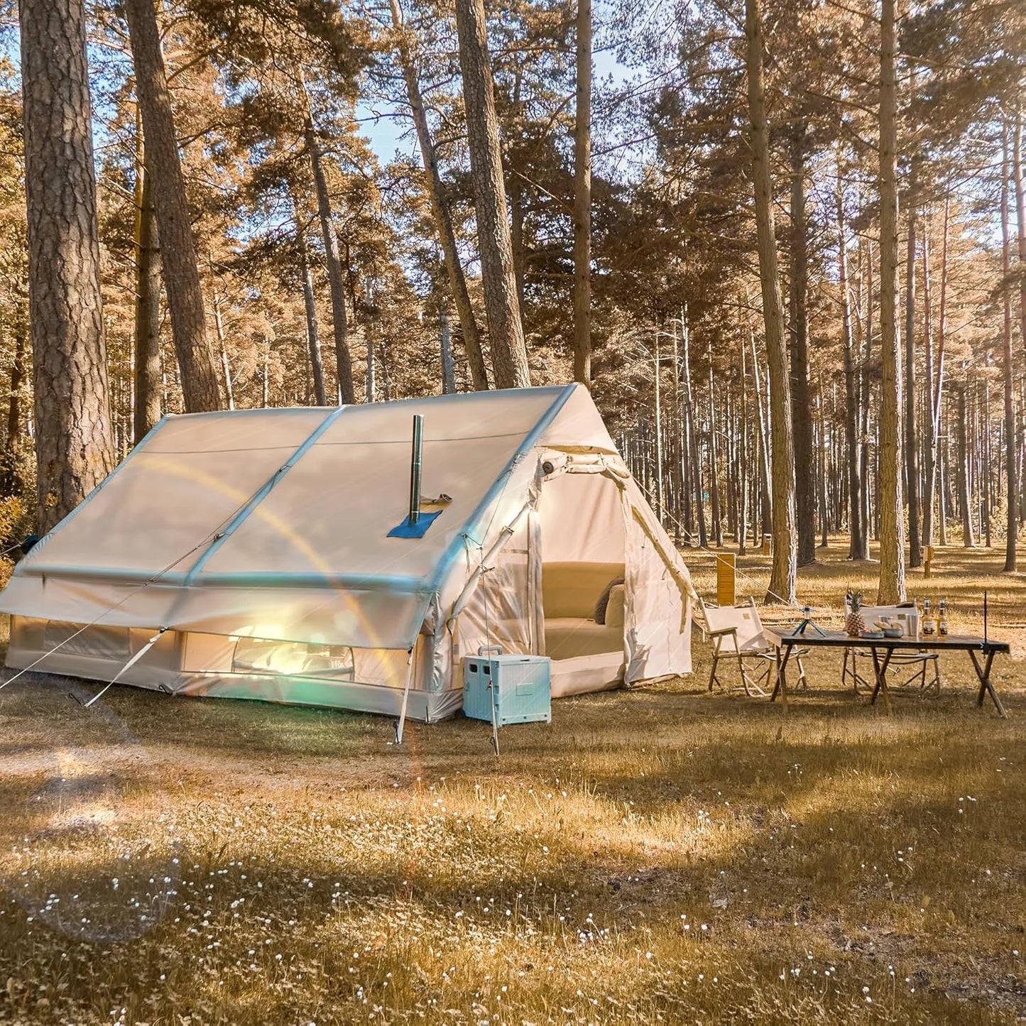 Inflatable Camping Tent Easy Setup Waterproof Family Air Tent