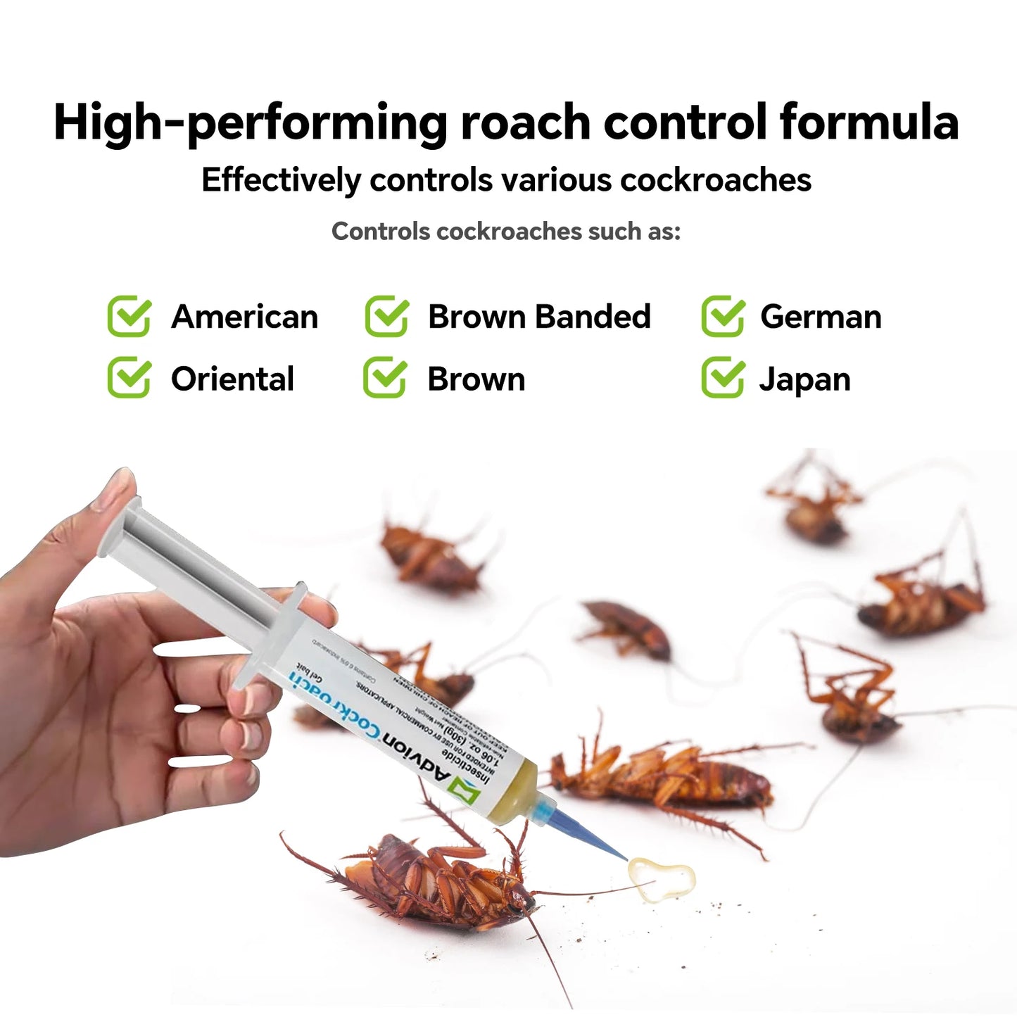 Syngenta Advion Cockroach Gel Bait Indoor Outdoor 4 Tubes