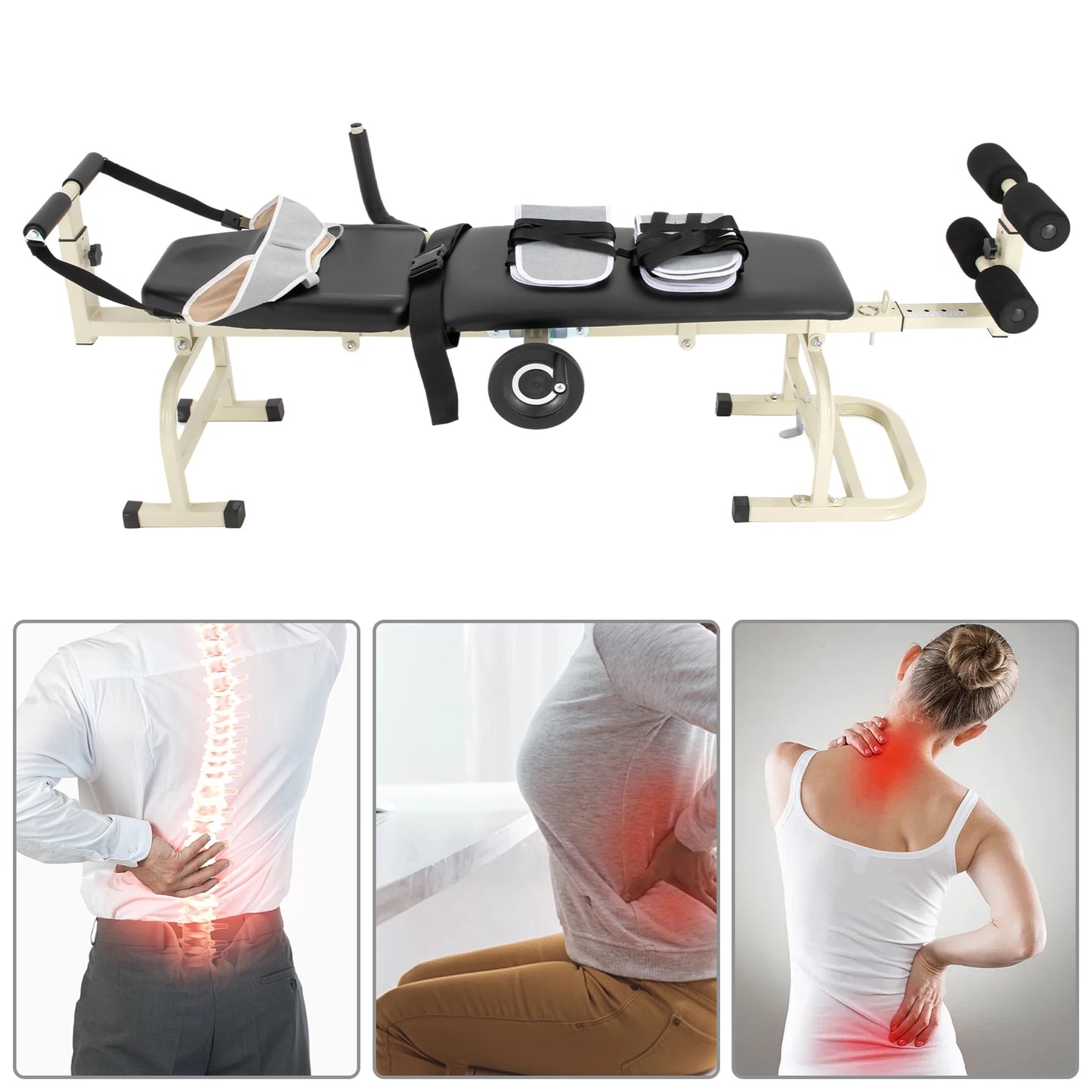 Multifunctional Body Stretcher Traction Bed Adjustable Spinal Decompression