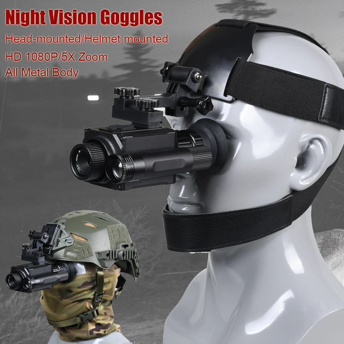 Megaorei HD 1080P Night Vision Goggles With 5X Zoom
