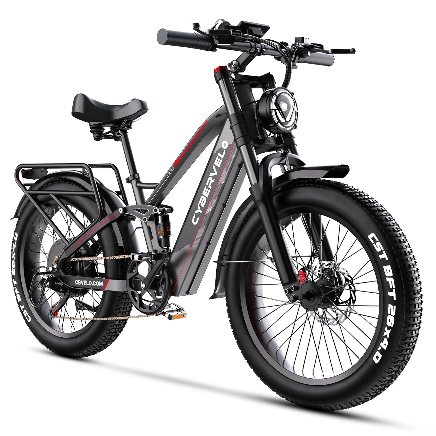 CYBERVELO EK9 Fat Tire Electric Bike With 52V 40Ah Battery