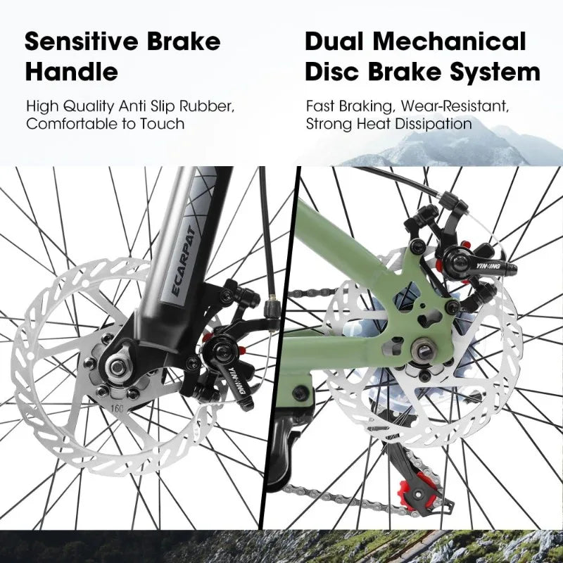 Fork Mountain Bike With Front Disc Brakes