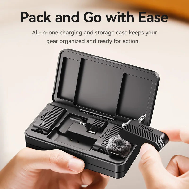 Ulanzi A100 Wireless Lavalier Microphone For iPhone Pro