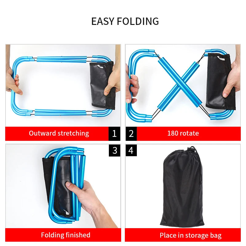 Topline Tackle Ultra Light Outdoor Folding Aluminum Chair