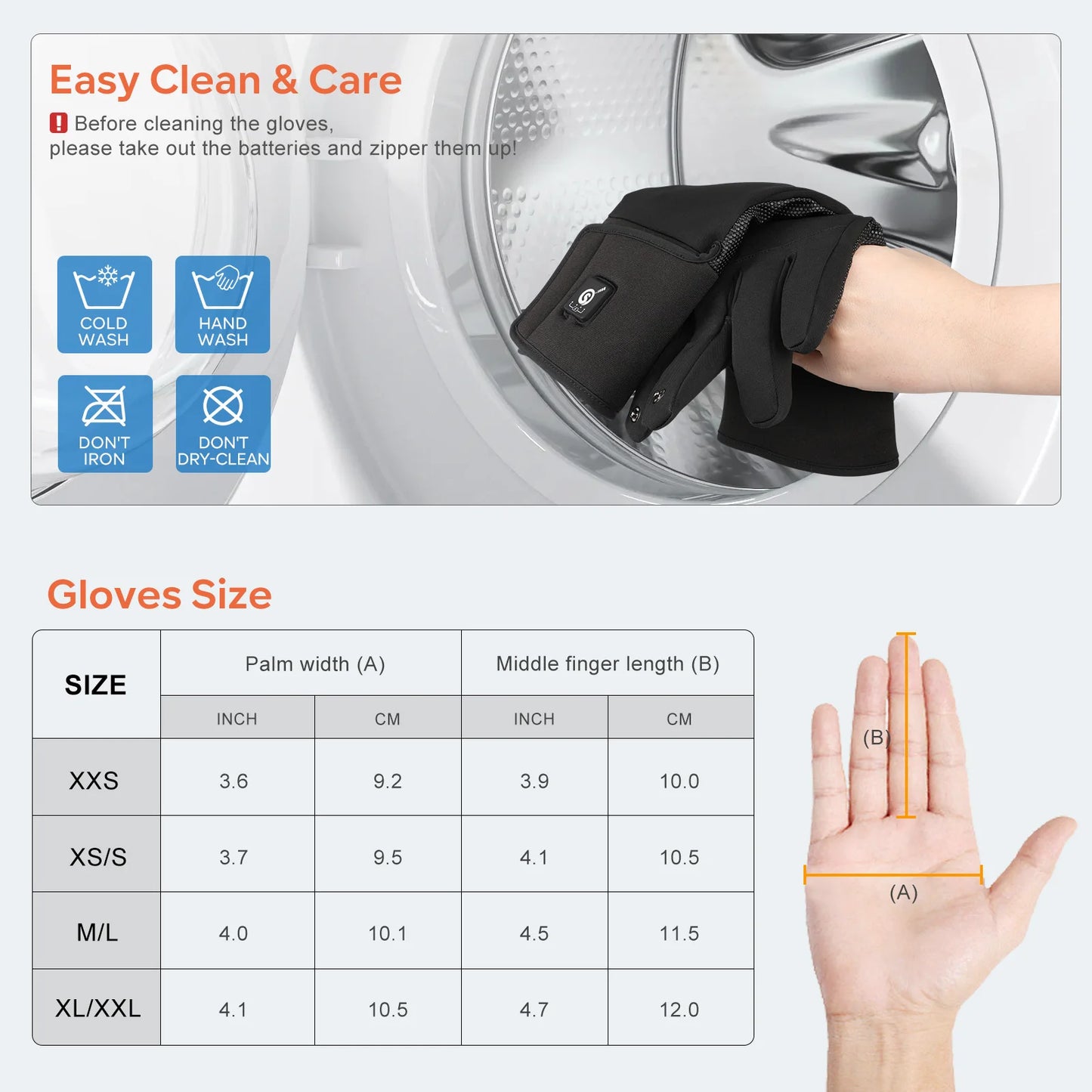 Savior Heat Heated Fishing Gloves Waterproof Winter Two Finger Flip