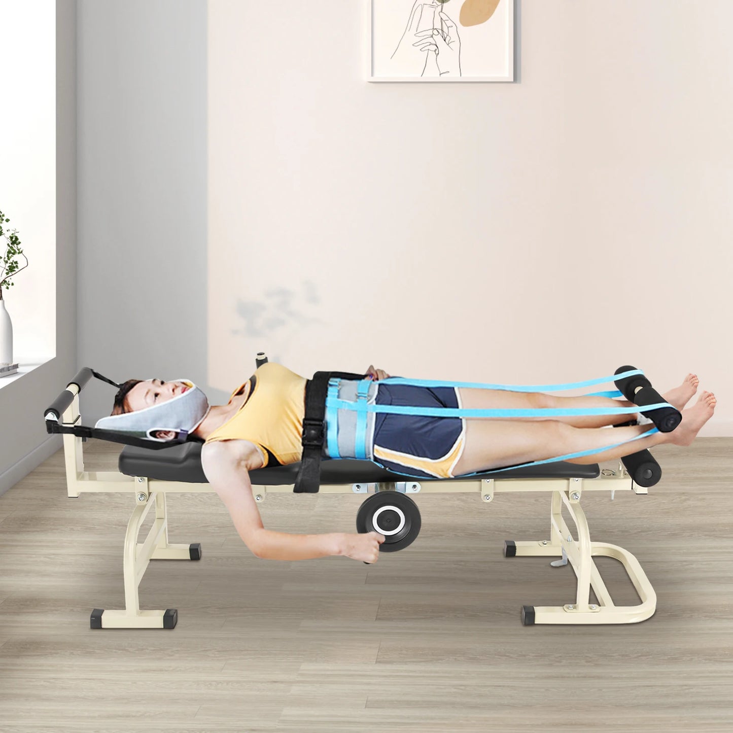 Multifunctional Body Stretcher Traction Bed Adjustable Spinal Decompression