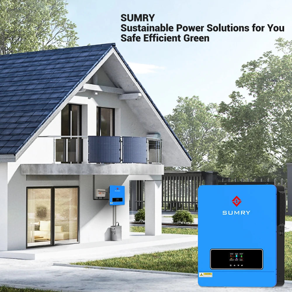 Sumry 3600W Hybrid Solar Inverter 24V 110V Pure Sine Wave