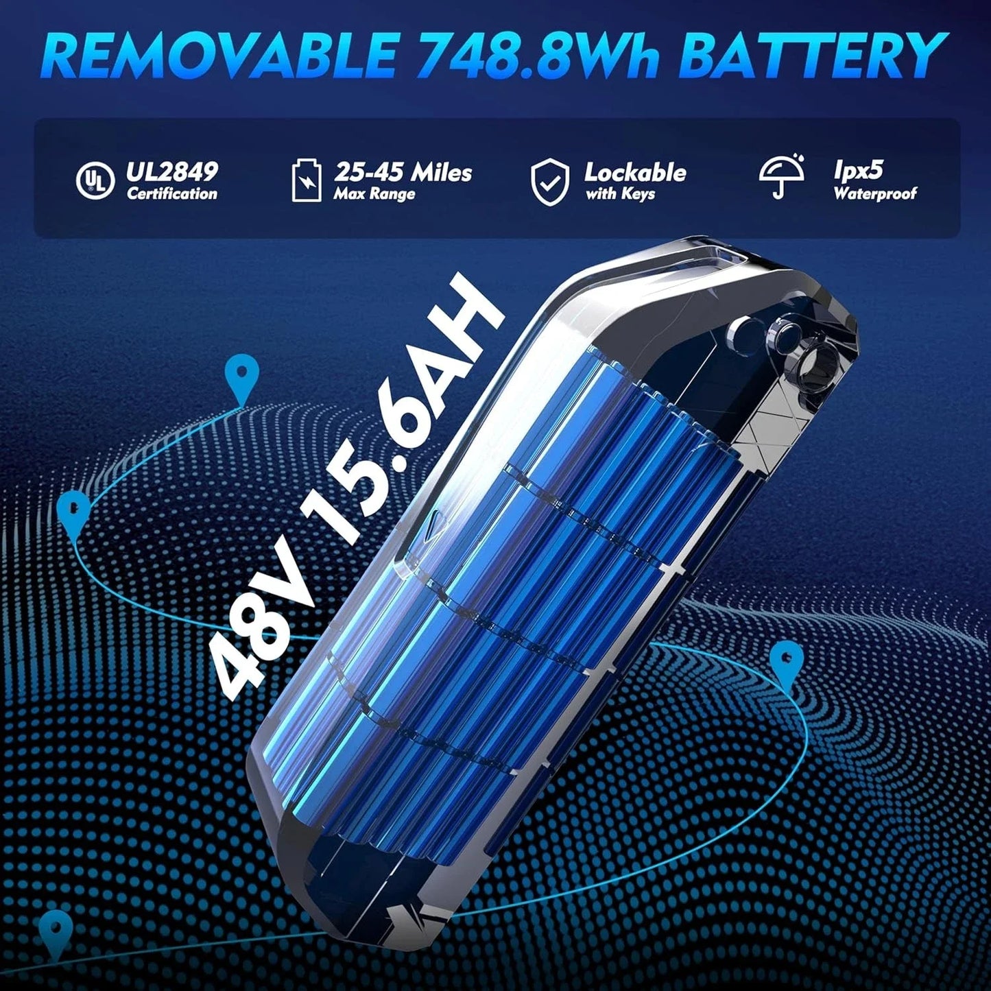 GUGOIS 1000W Fat Tire Electric Mountain Ebike for Adults