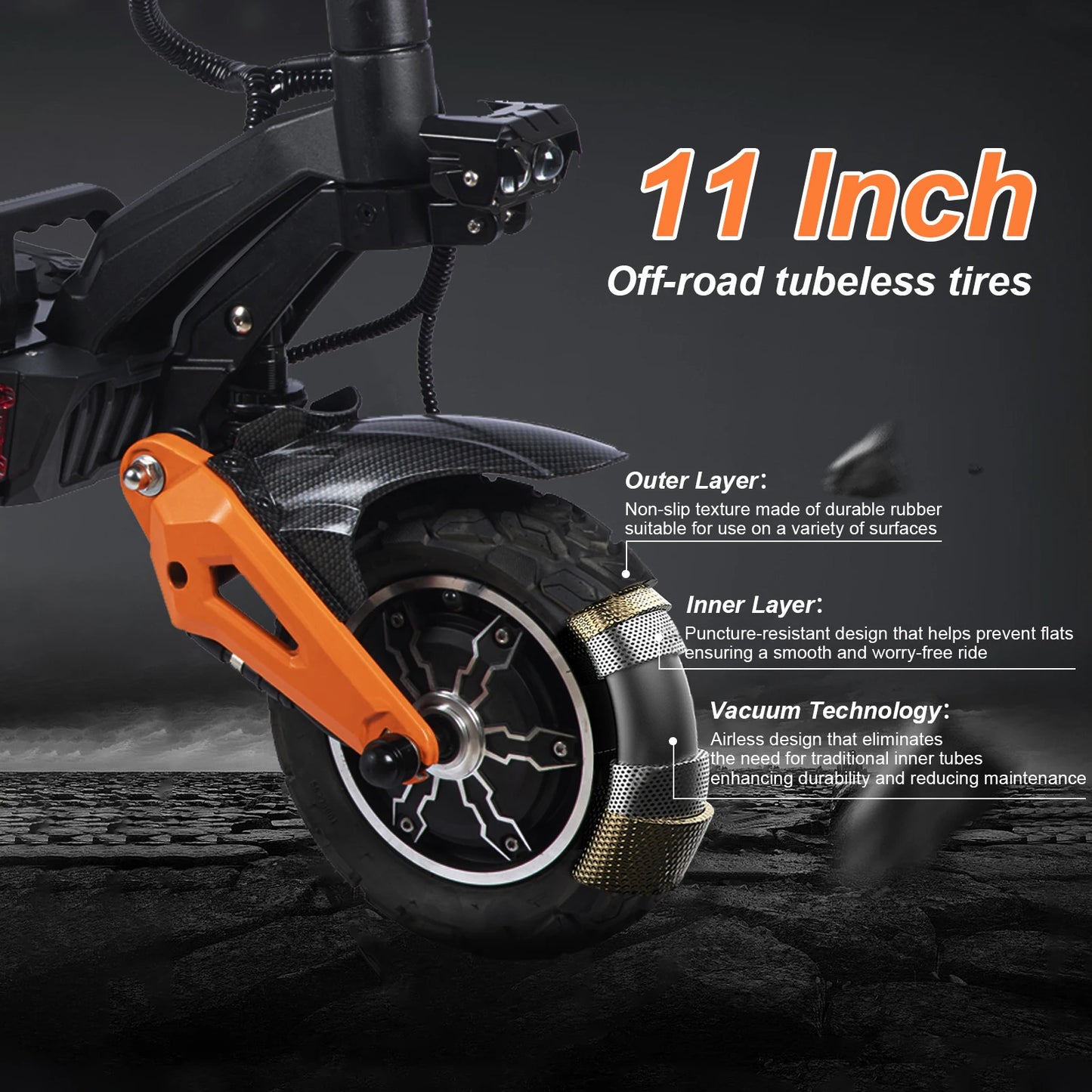 Freeboy 6000W Foldable Dual Motor Electric Scooter For Adults
