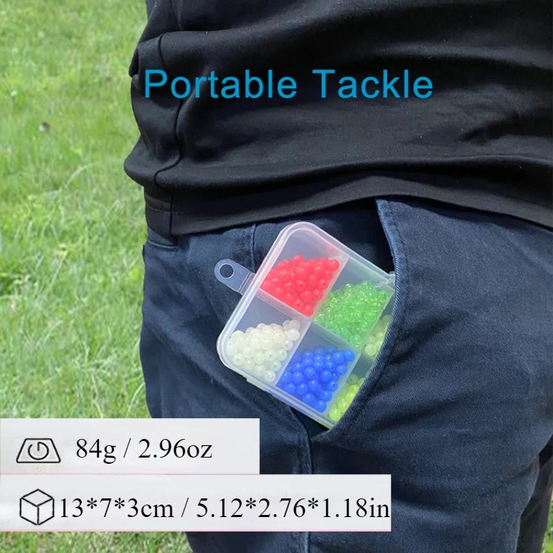 Ackibbik 1000pcs Fishing Beads Assorted Set