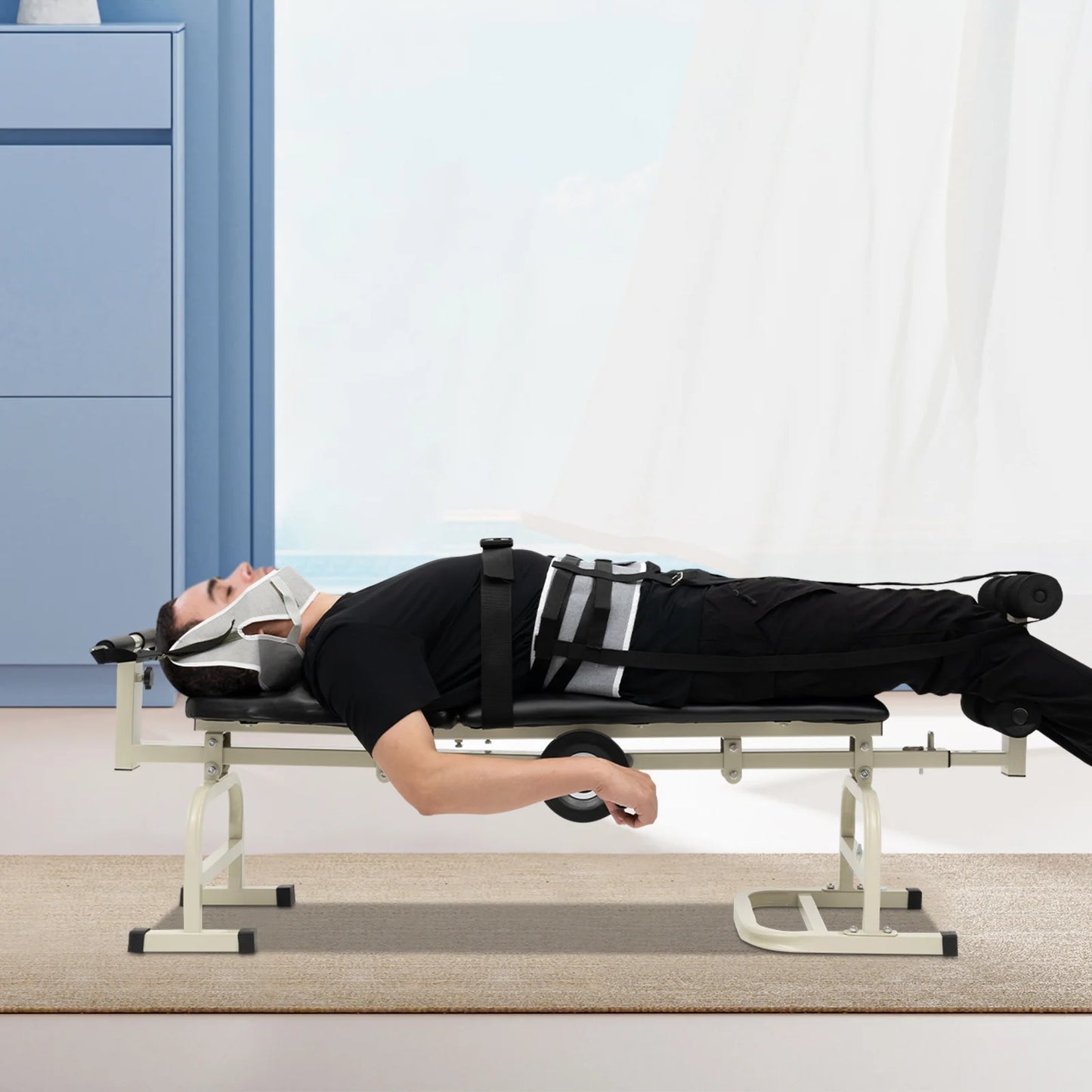 Multifunctional Body Stretcher Traction Bed Adjustable Spinal Decompression