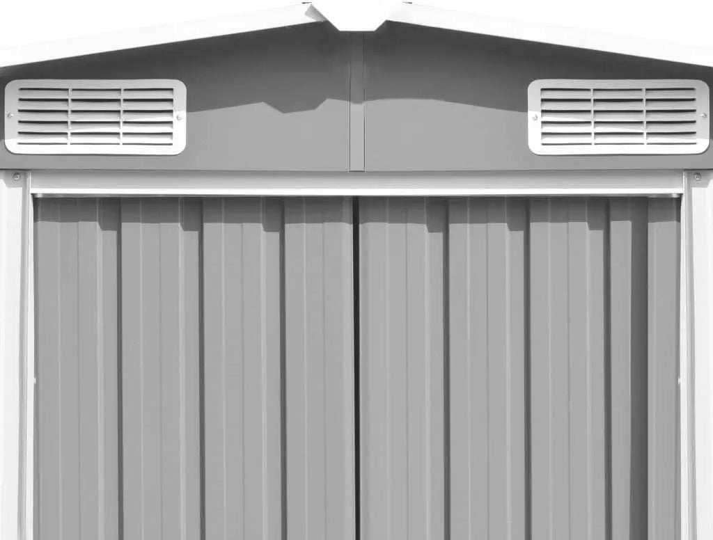 XMSJ Outdoor Storage Shed With Dual Sliding Doors And Vent Windows