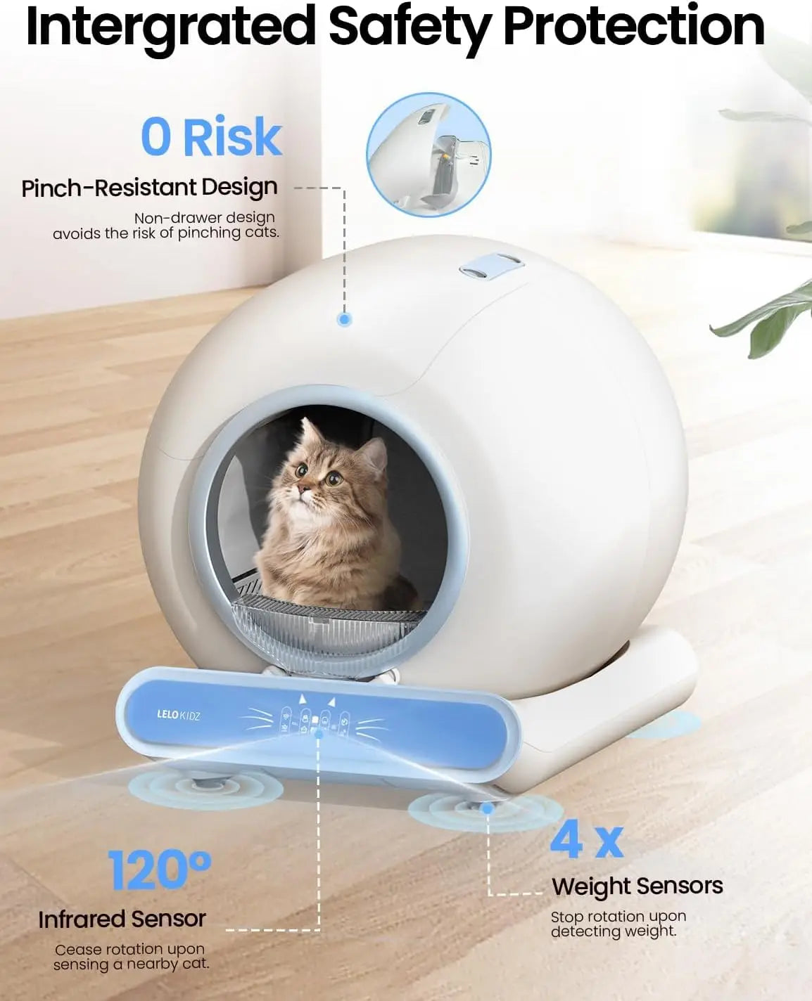 XMSJ Self Cleaning Automatic Litter Box for Multiple Cats