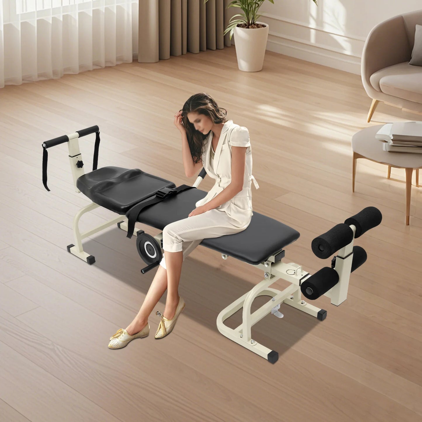 Multifunctional Body Stretcher Traction Bed Adjustable Spinal Decompression