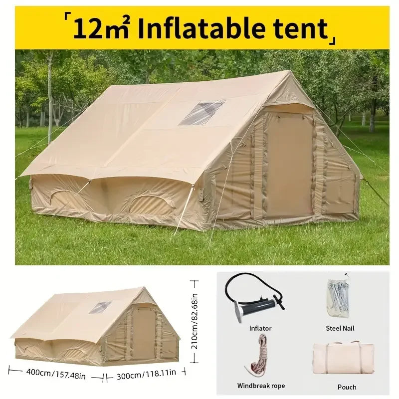 Inflatable Camping Tent Easy Setup Waterproof Family Air Tent
